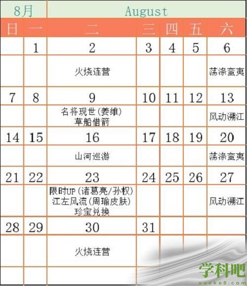 《乱世逐鹿》活动顺序表2022最新 第4张 《乱世逐鹿》活动顺序表2022最新