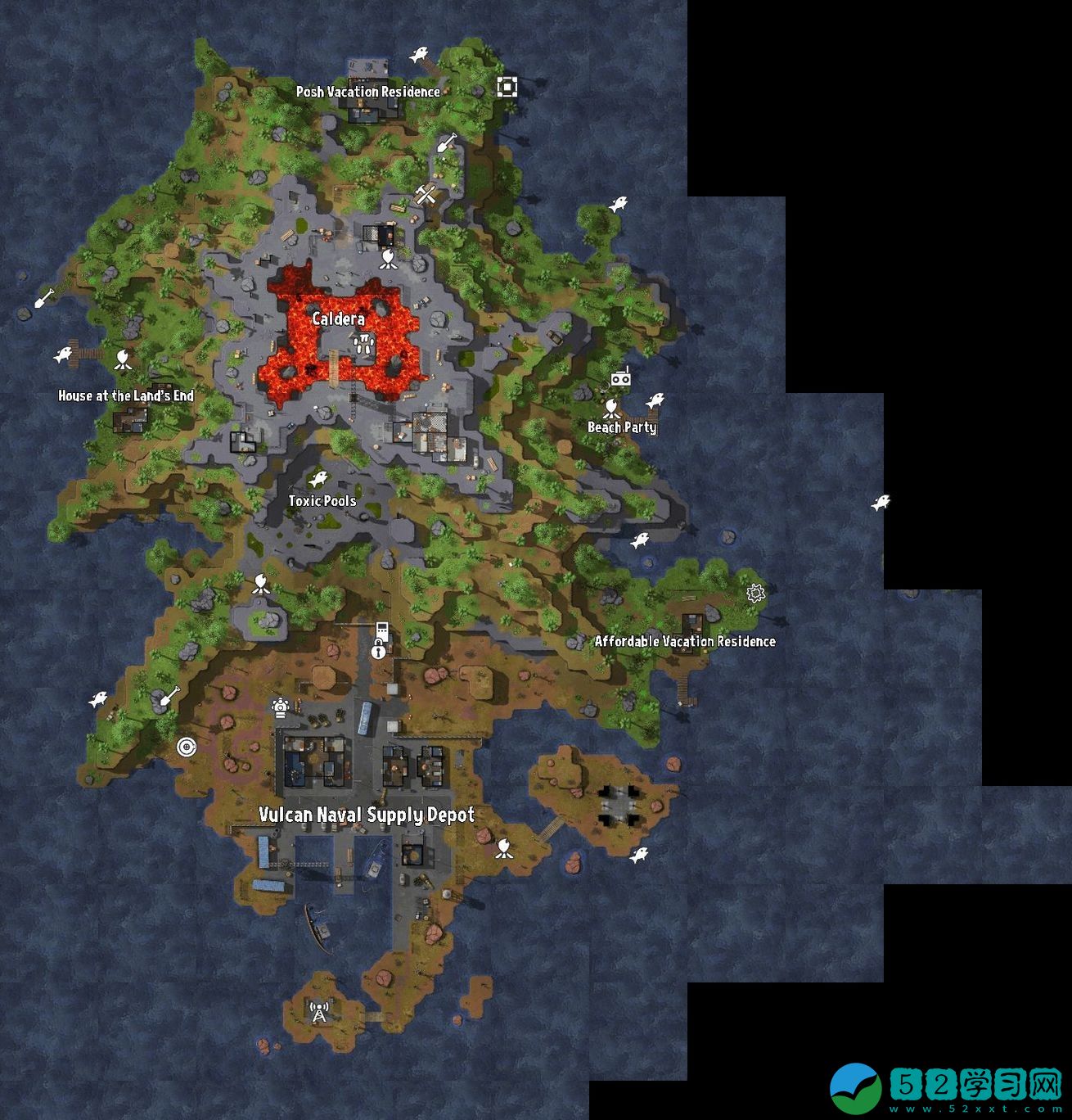 我的水世界求生全地图100%探索方法