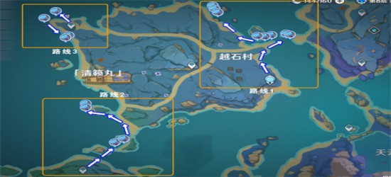 原神稻妻海灵芝采集点在什么地方-海灵芝采集路线图详情介绍