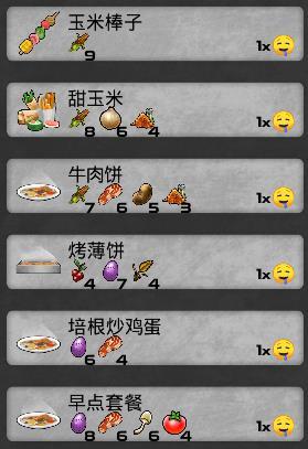 《我的水世界求生》全食谱材料详情