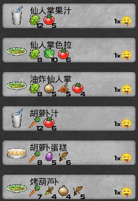 《我的水世界求生》全食谱材料详情
