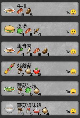 《我的水世界求生》全食谱材料详情