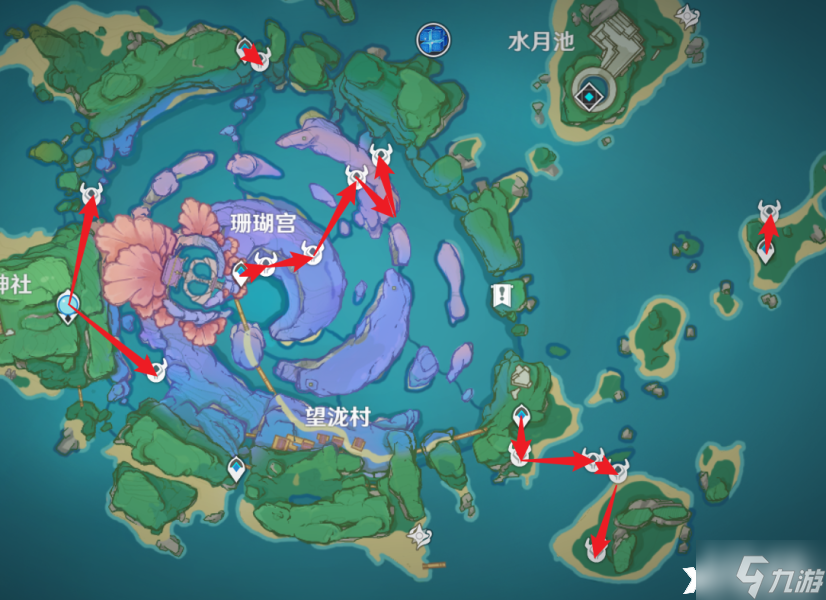 《原神》冬极白星突破材料都在哪采集 冬极白星突破材料采集路线攻略 原神_图片