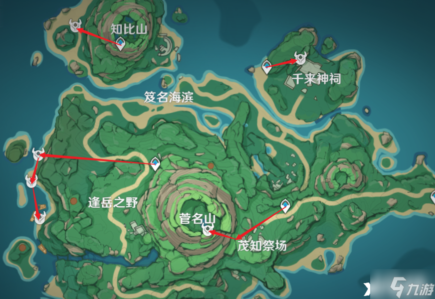《原神》冬极白星突破材料都在哪采集 冬极白星突破材料采集路线攻略 原神_图片