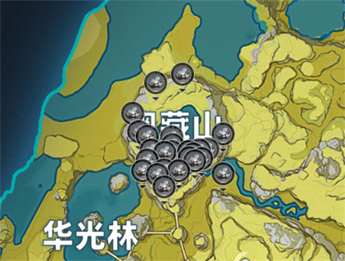 原神白铁矿在哪里最多原神白铁矿分布图一览图片1
