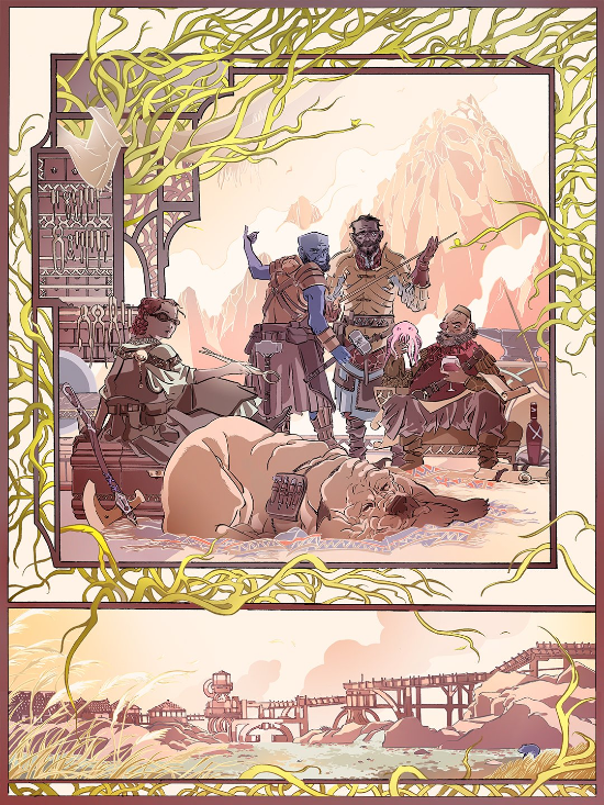 战神诸神黄昏公布艺术家合作插画 家庭气息浓厚