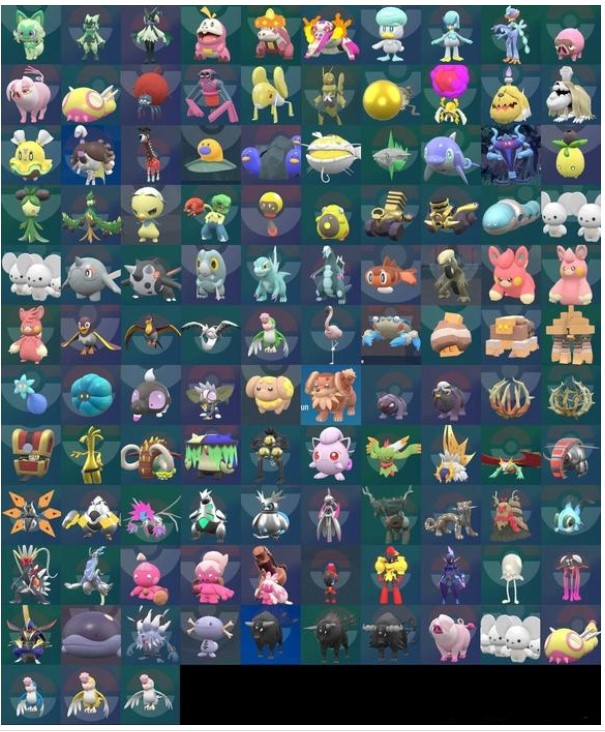 宝可梦朱紫异色宝可梦全形象