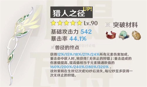 原神猎人之径适合谁 适合什么角色
