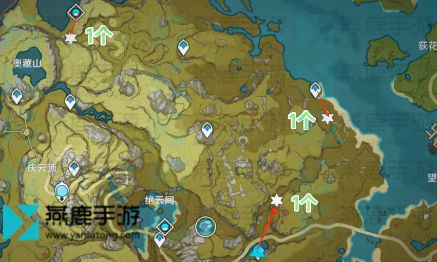 原神夜泊石在哪 原神夜泊石采集位置分布图一览