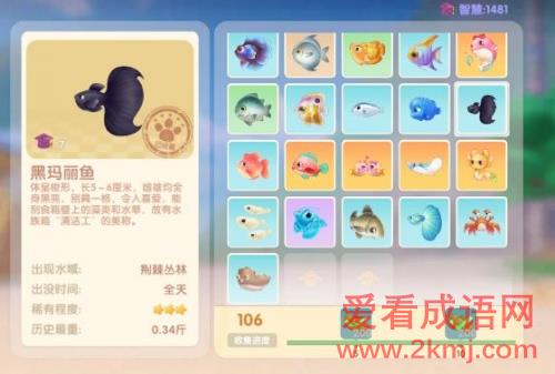 摩尔庄园黑玛丽鱼在哪里钓 摩尔庄园黑玛丽鱼出现具体位置介绍
