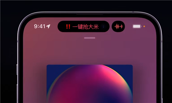 博主改进了亿下苹果灵动岛 甚至可以一键抢大米