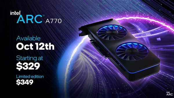 Intel Arc A750/A770显卡价格官宣！RTX 3060没得混了