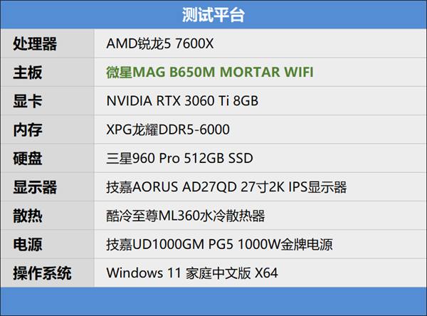 微星MAG B650M MORTAR WIFI主板首发测评：7000系锐龙7最好主板