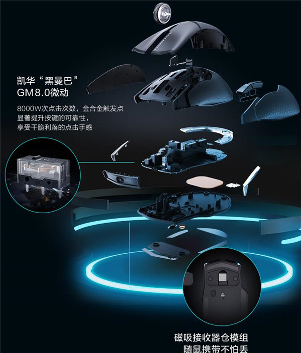 雷神影鲨ML703 PRO双模无线游戏鼠标曝光！官方：性能强大，性价比高