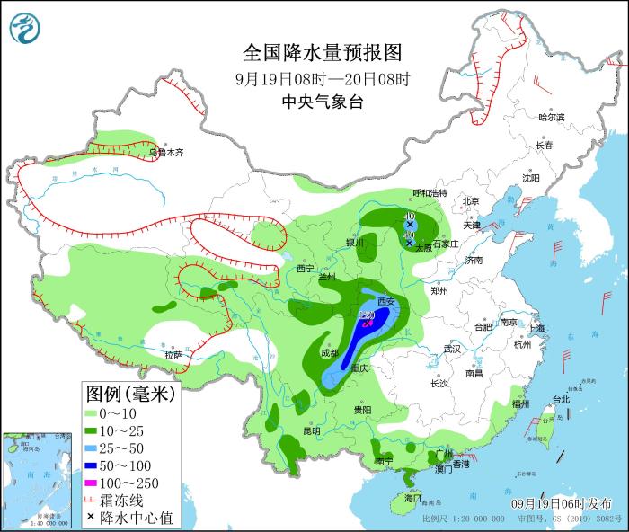 西北、西南部分地区有中到大雨 北部和东部海域有大风天气