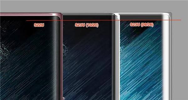 OnLeaks更新Galaxy S23 Ultra渲染图：上下边框并非对称图片