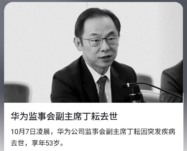 华为监事会副主席丁耘去世 掌管最核心业务：跑28公里猝死 运动是真凶吗？