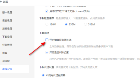 迅雷11怎么开启镜像服务器加速？迅雷11开启镜像服务器加速的方法截图