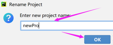 pycharm如何重命名项目？pycharm重命名项目的方法截图
