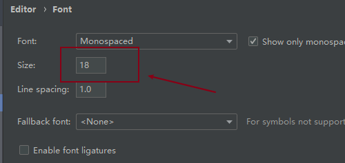 Pycharm如何设置字体大小？Pycharm设置字体大小的方法截图